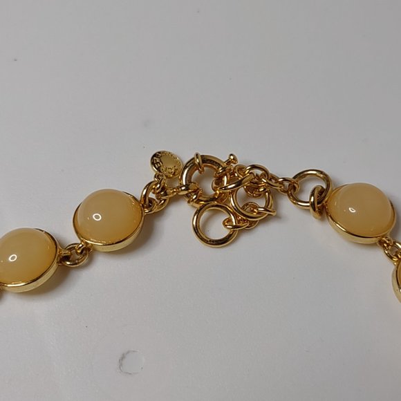 Metal And Plastic J Crew Necklace Adjustable 16 To 17 Inches Long - Picture 4 of 9